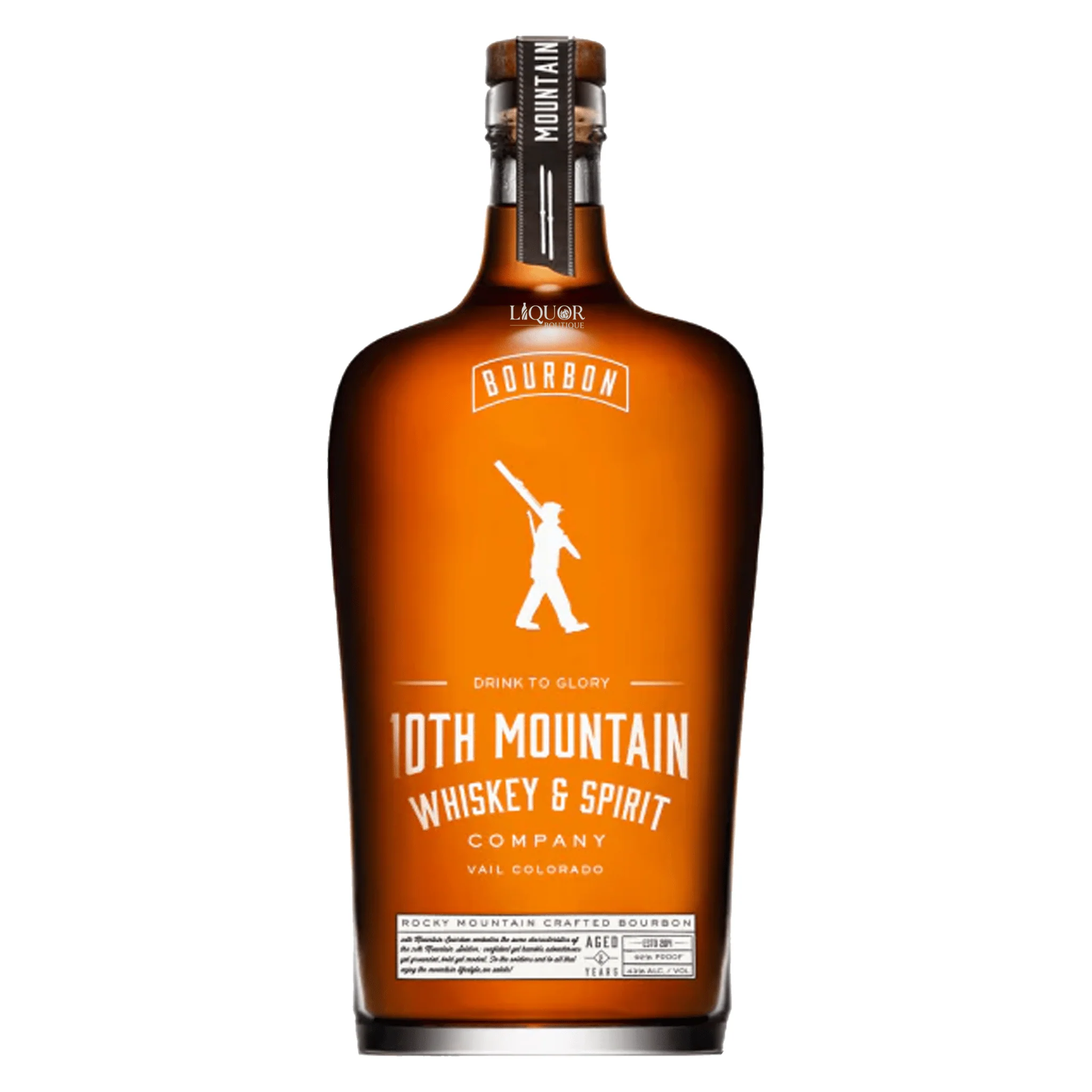 10Th Mountain Bourbon bottle