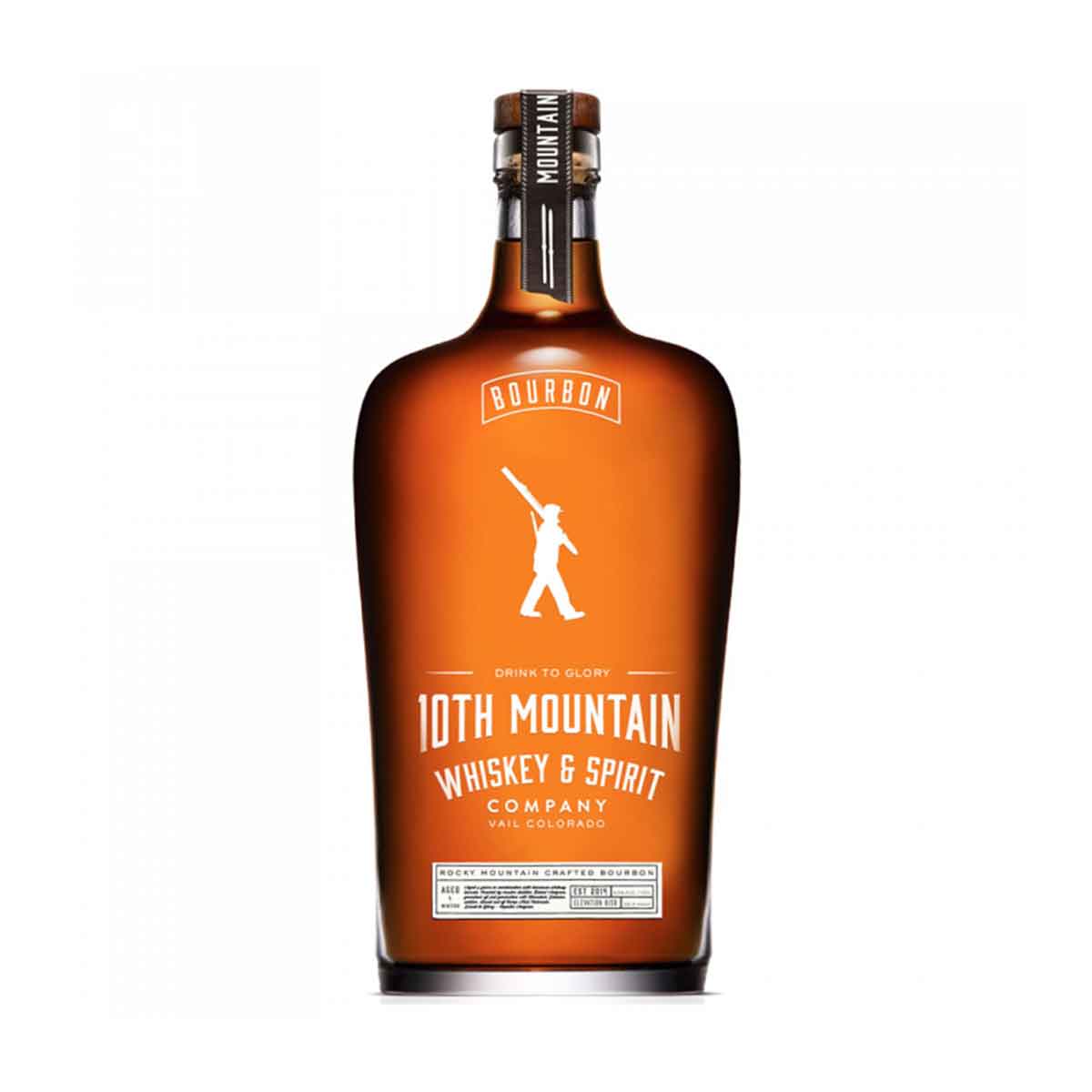 10Th Mountain Brandy bottle