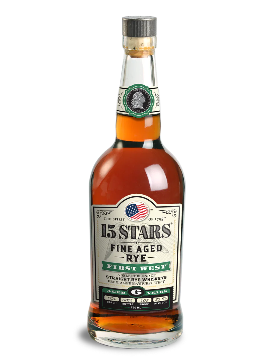 15 Stars First West Rye bottle