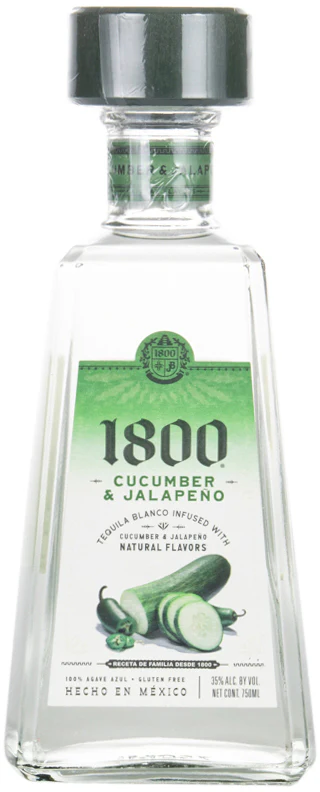 1800 Cucumber & Jalapeno bottle