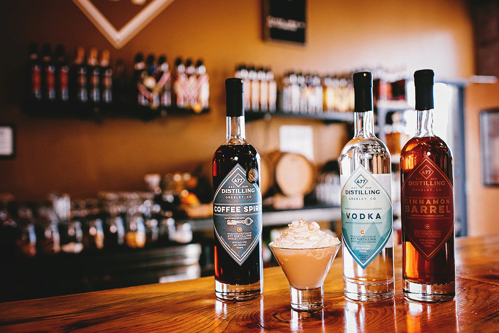 477 Distilling Almondretto bottle