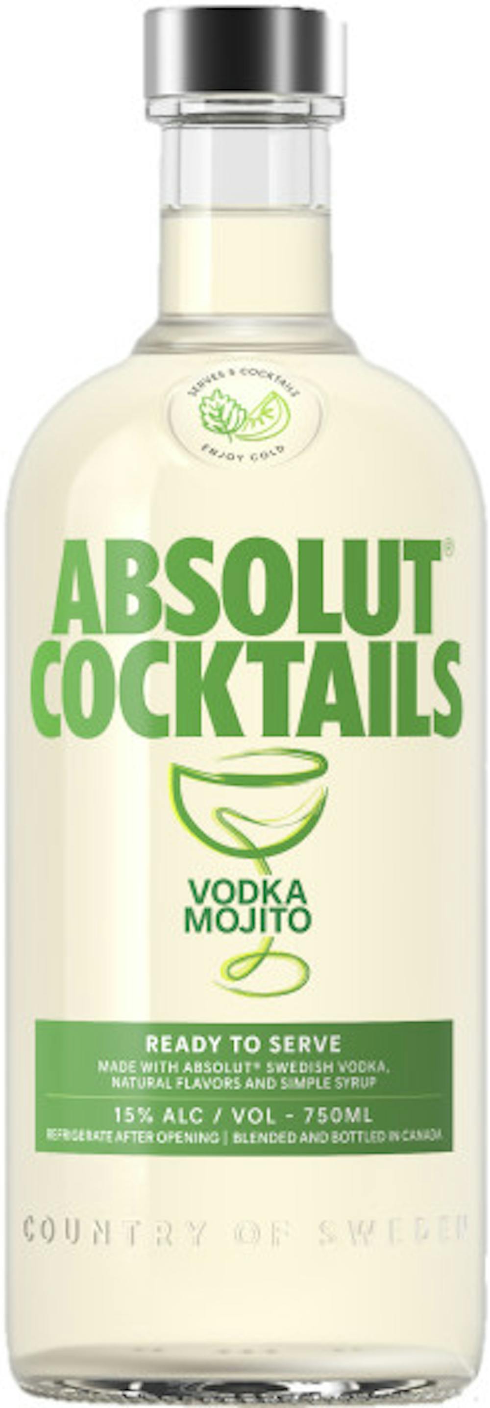 Absolut Mojito Ready To Serve bottle