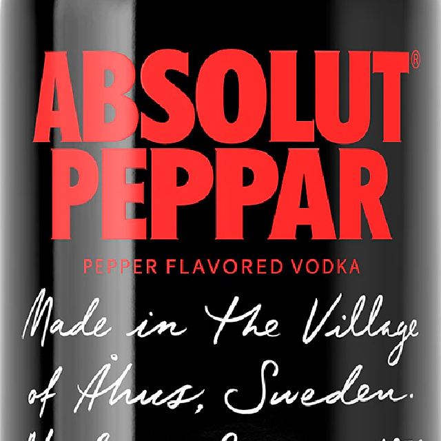 Absolut Peppar bottle