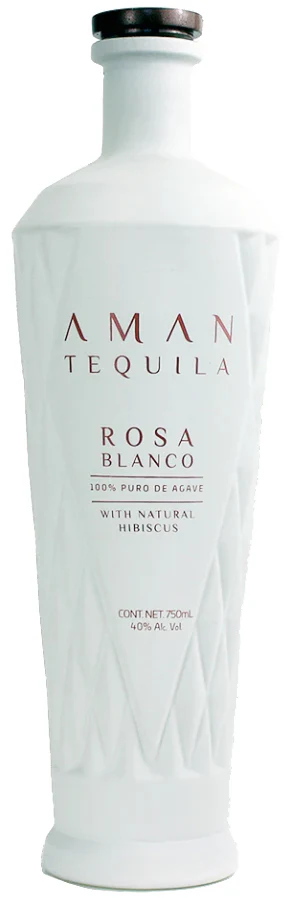 Aman Tequila Rosa Blanco No Vor bottle