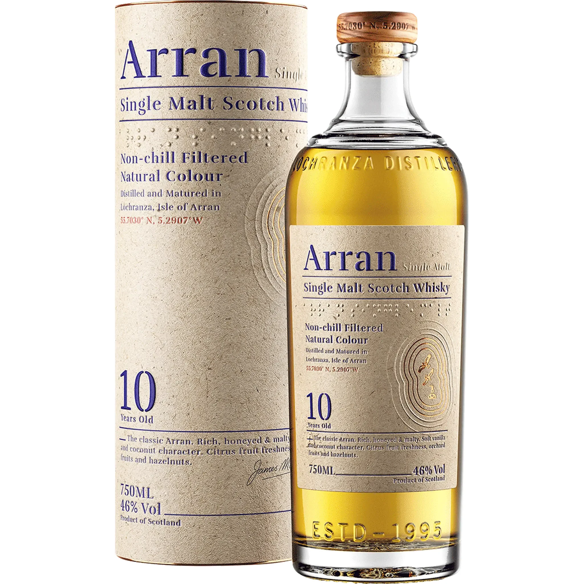 Arran 10Yr Single Malt Scotch bottle
