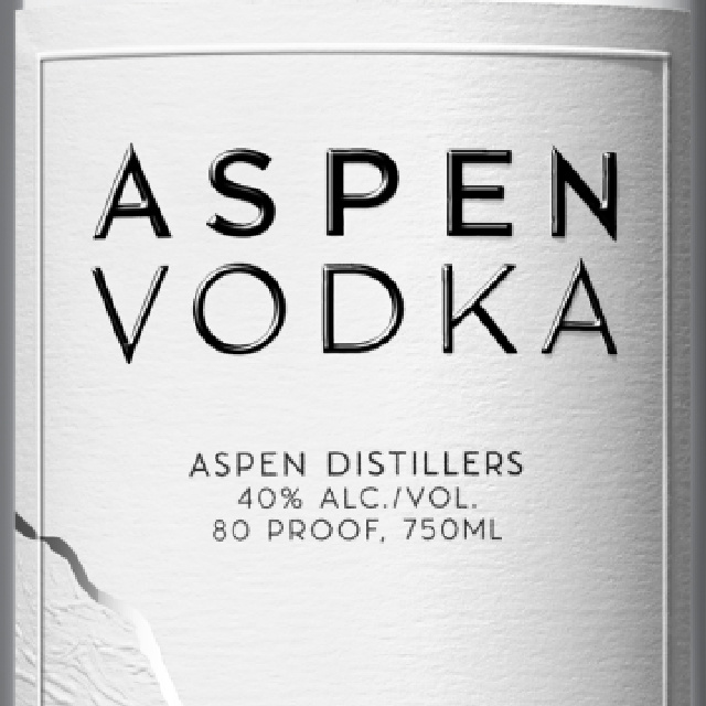 Aspen Vodka bottle