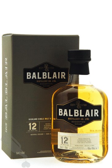Balblair 12Yr Single Malt Scotch bottle