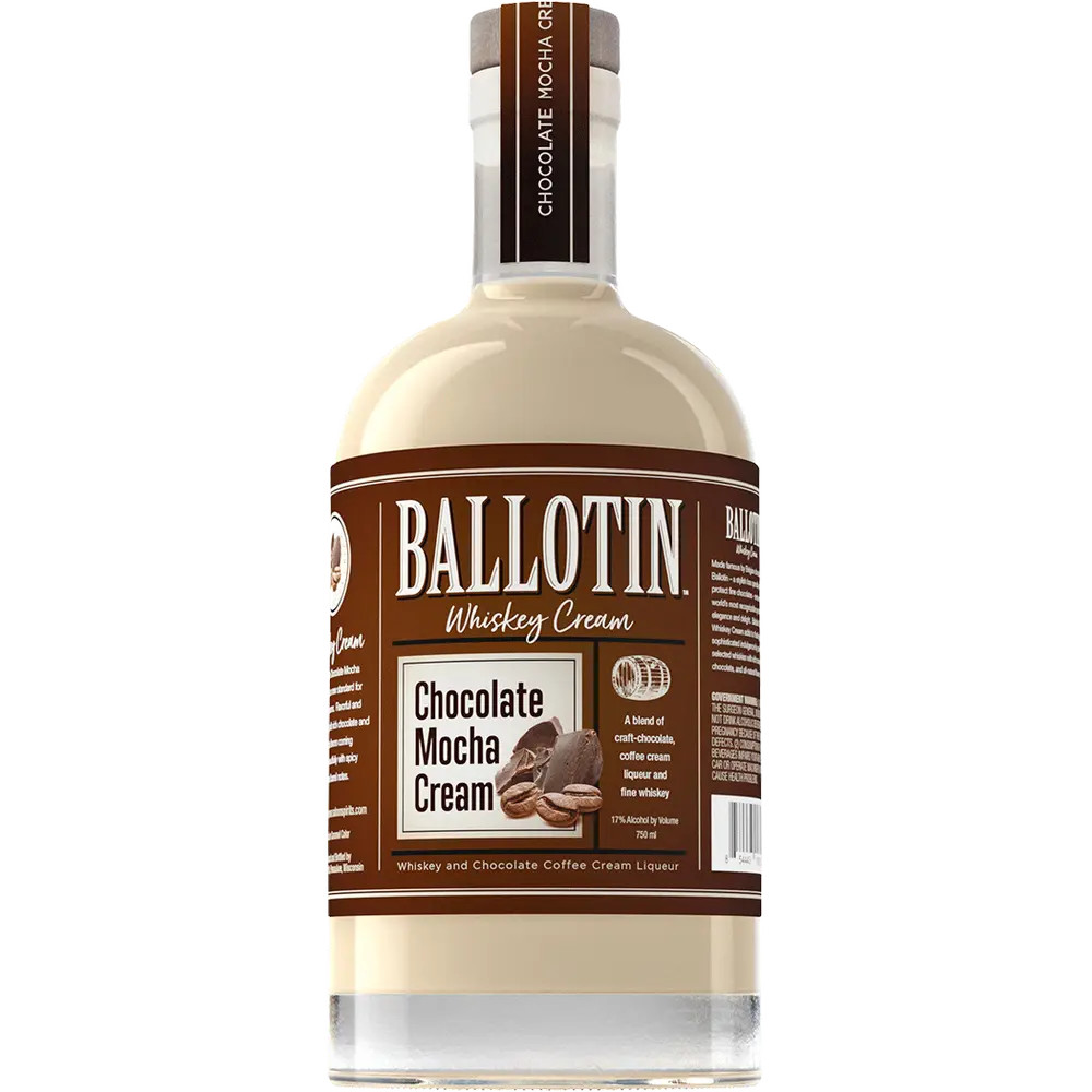 Ballotin Chocolate Mocha Cream Whiskey bottle