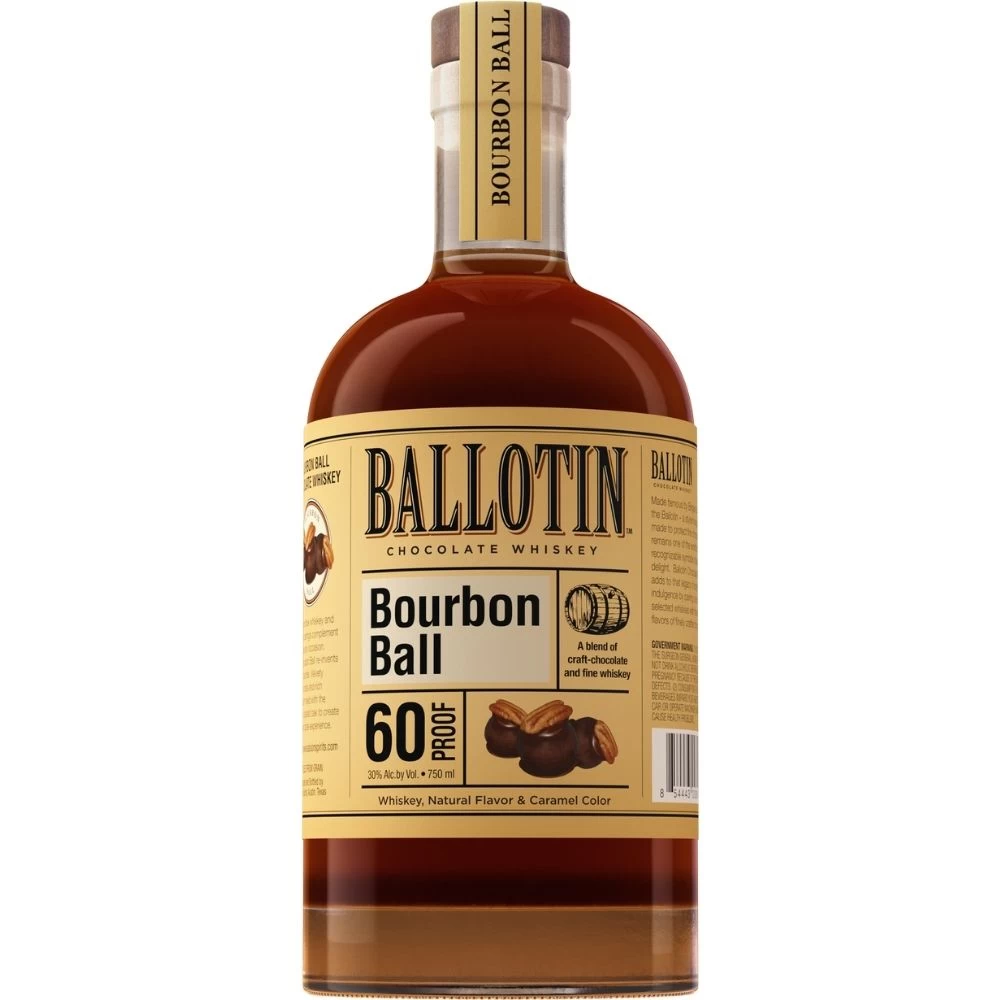 Ballotin Chocolate Whiskey Bourbon Ball Disco bottle