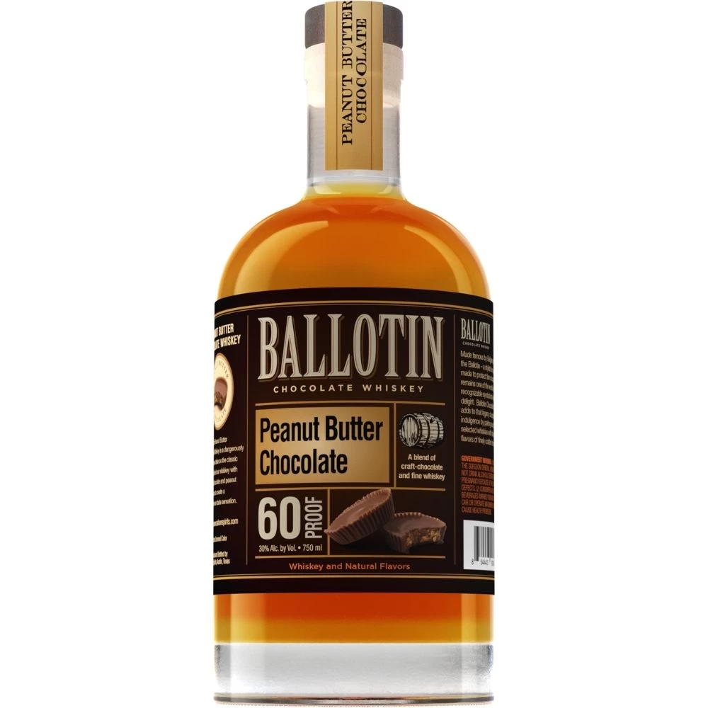 Ballotin Peanut Butter Chocolate Whiskey Mini bottle