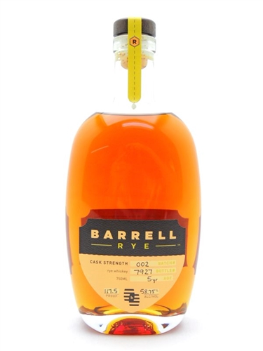 Barrell Rye Whiskey Disco bottle