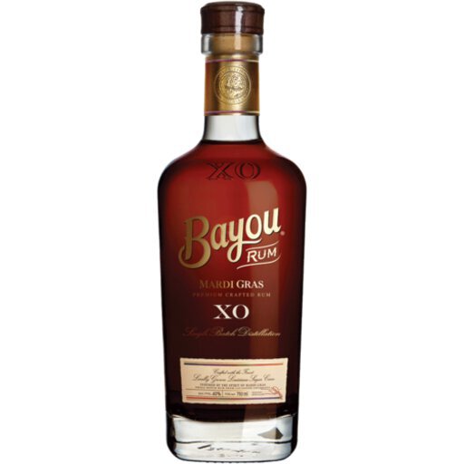Bayou Mardi Gras Xo Rum bottle