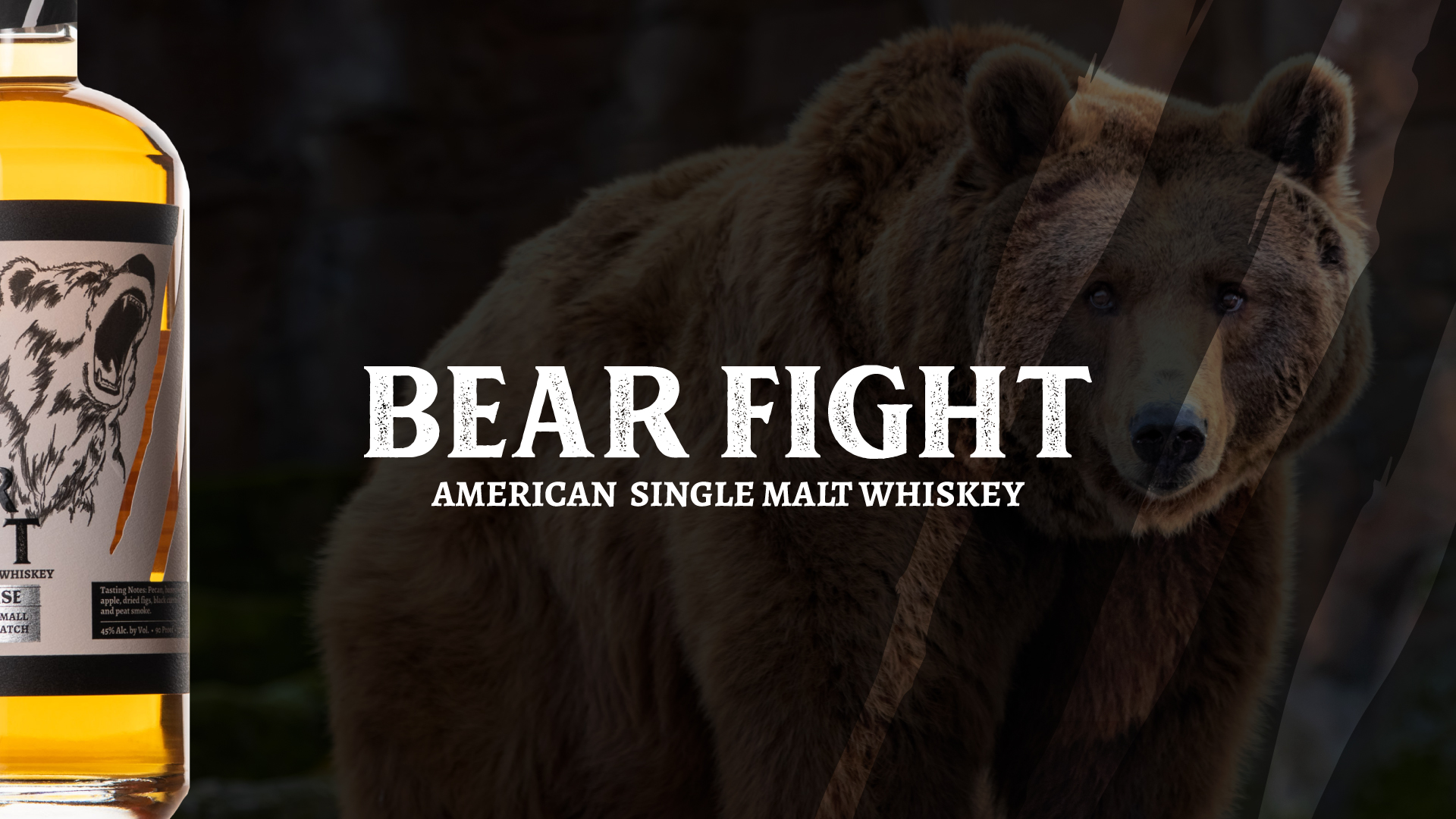 Bear Fight Bourbon Whiskey bottle