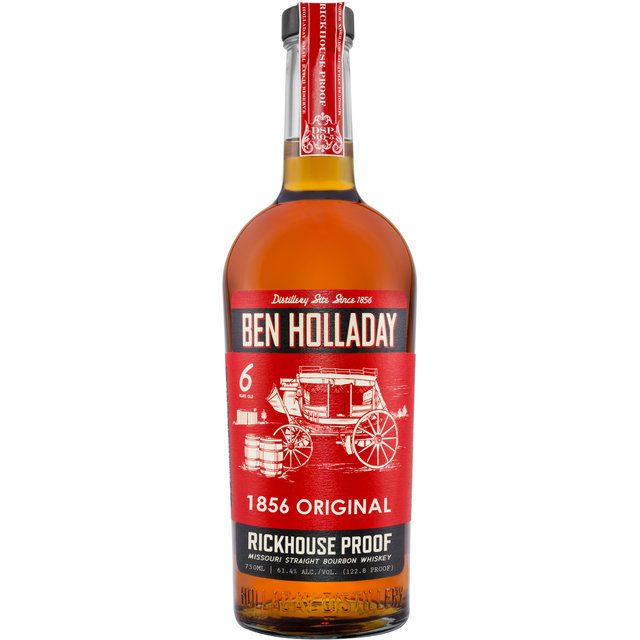 Ben Holladay Rickhouse Proof Bourbon Whiskey bottle
