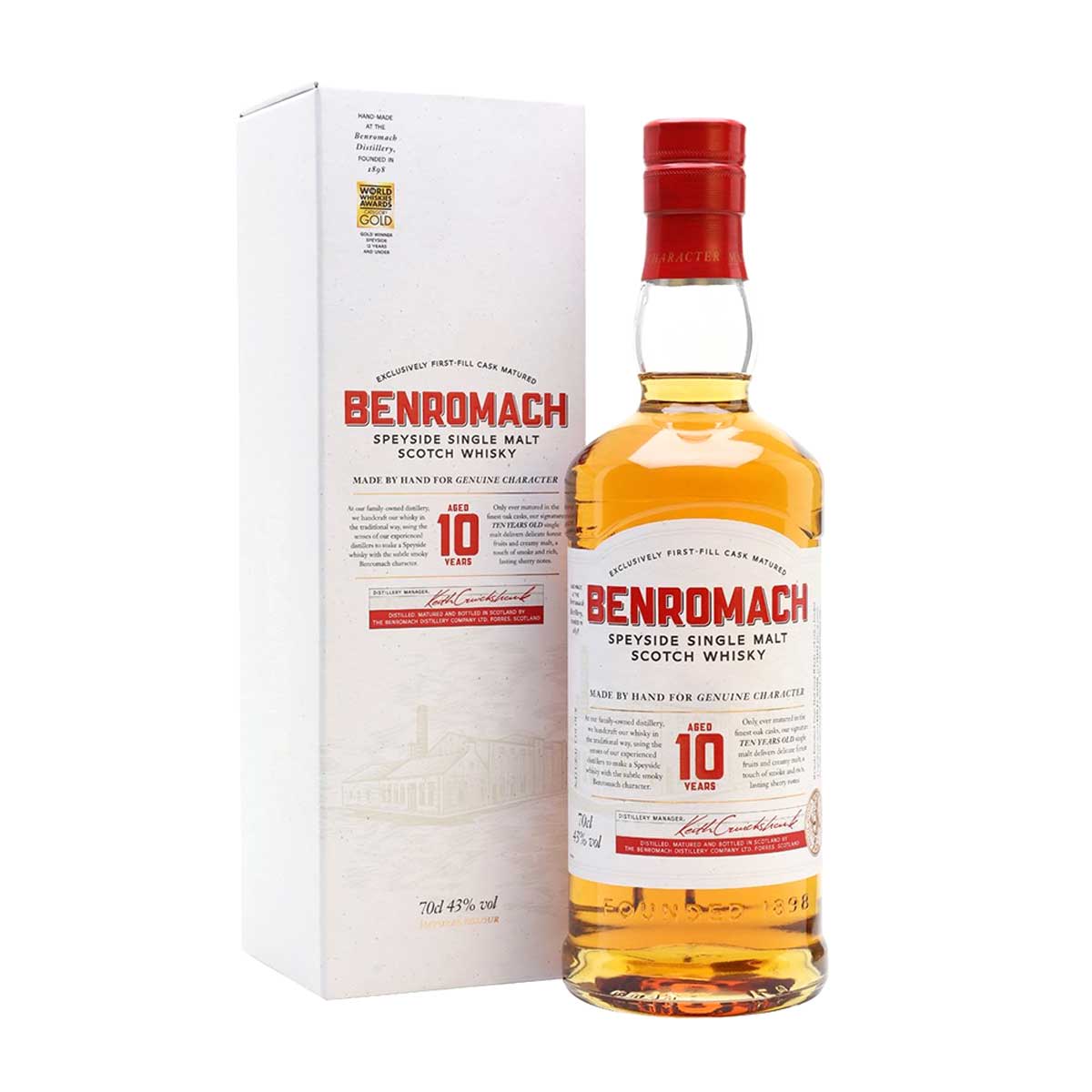 Benromach 10 Year Scotch Whisky bottle