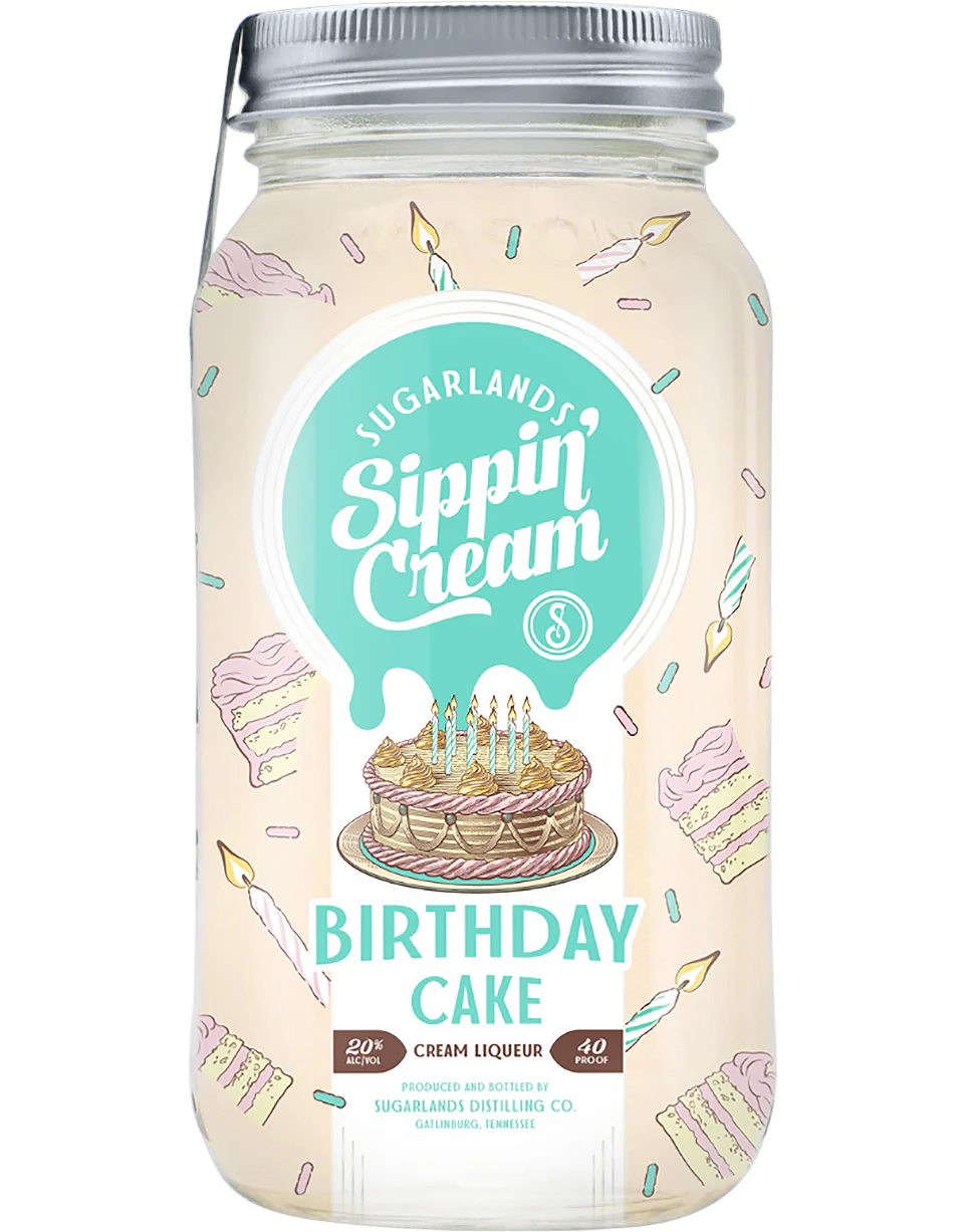 Birthday Cake Sippin Cream bottle
