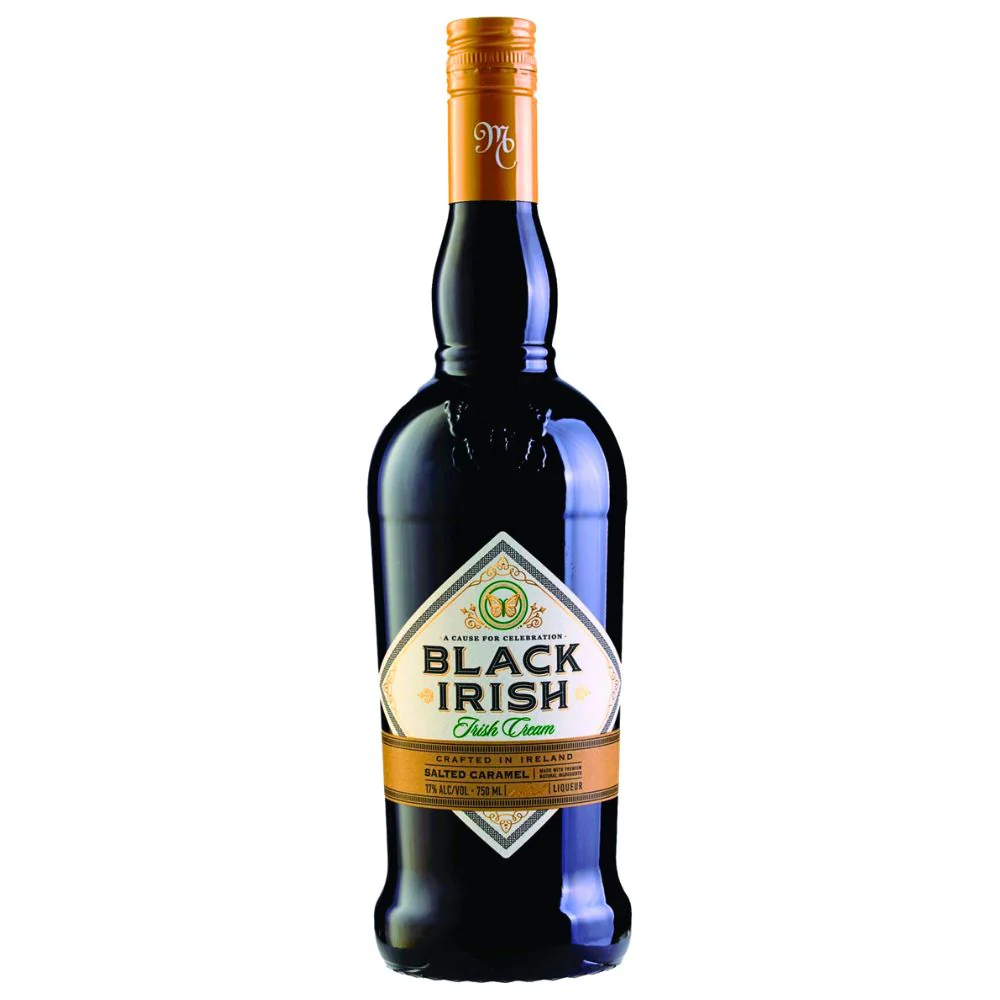Black Irish Irish Cream Salted Caramel bottle