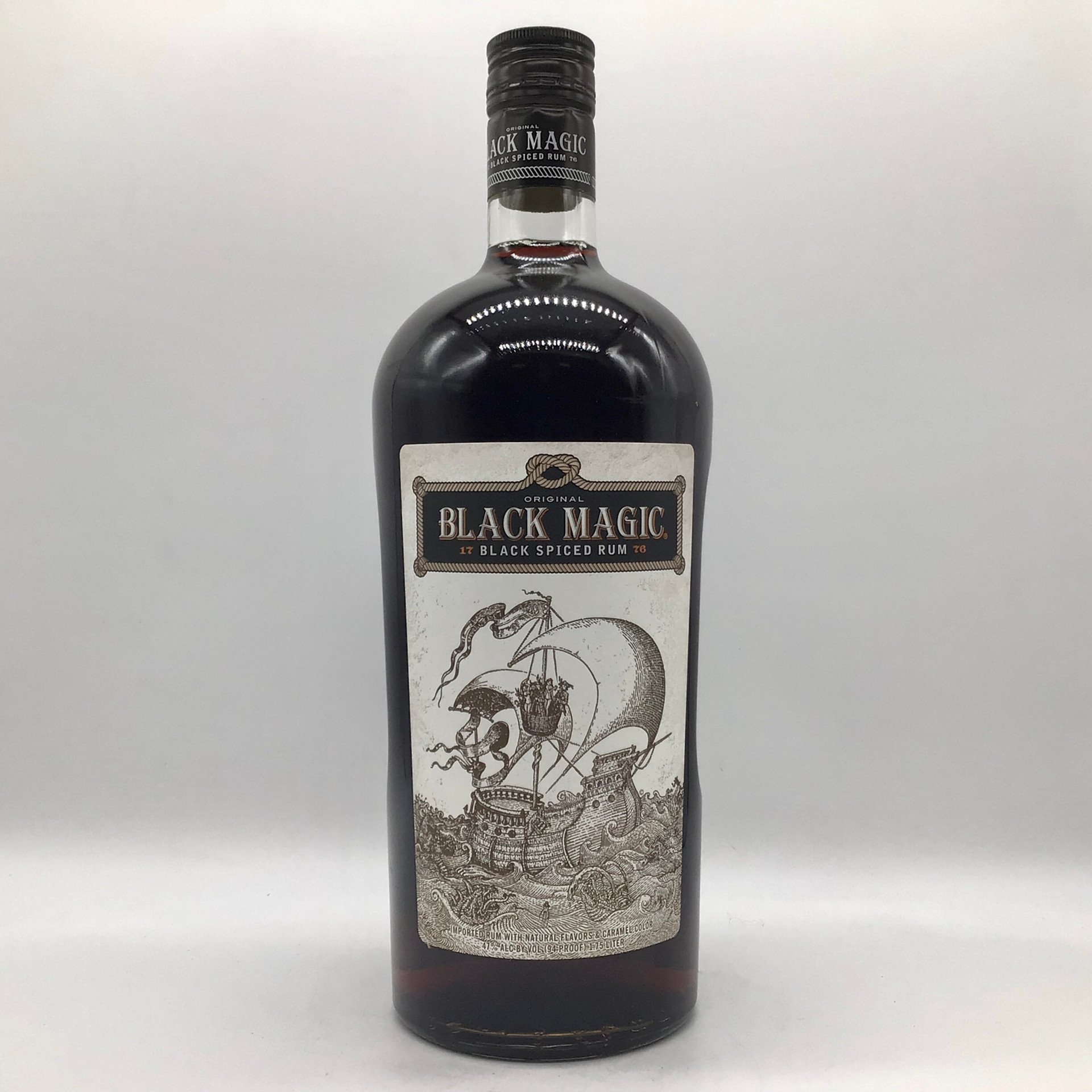 Black Magic Spiced Rum bottle