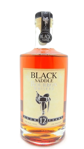 Black Saddle Bourbon bottle