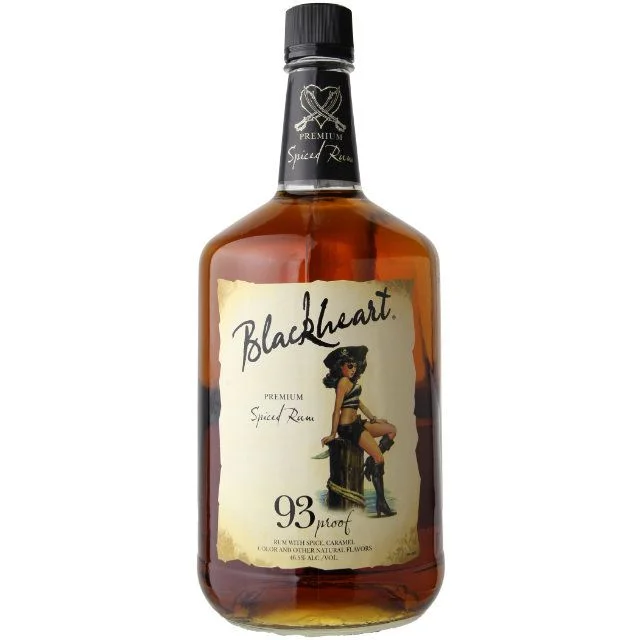 Blackheart Premium Spiced Rum bottle