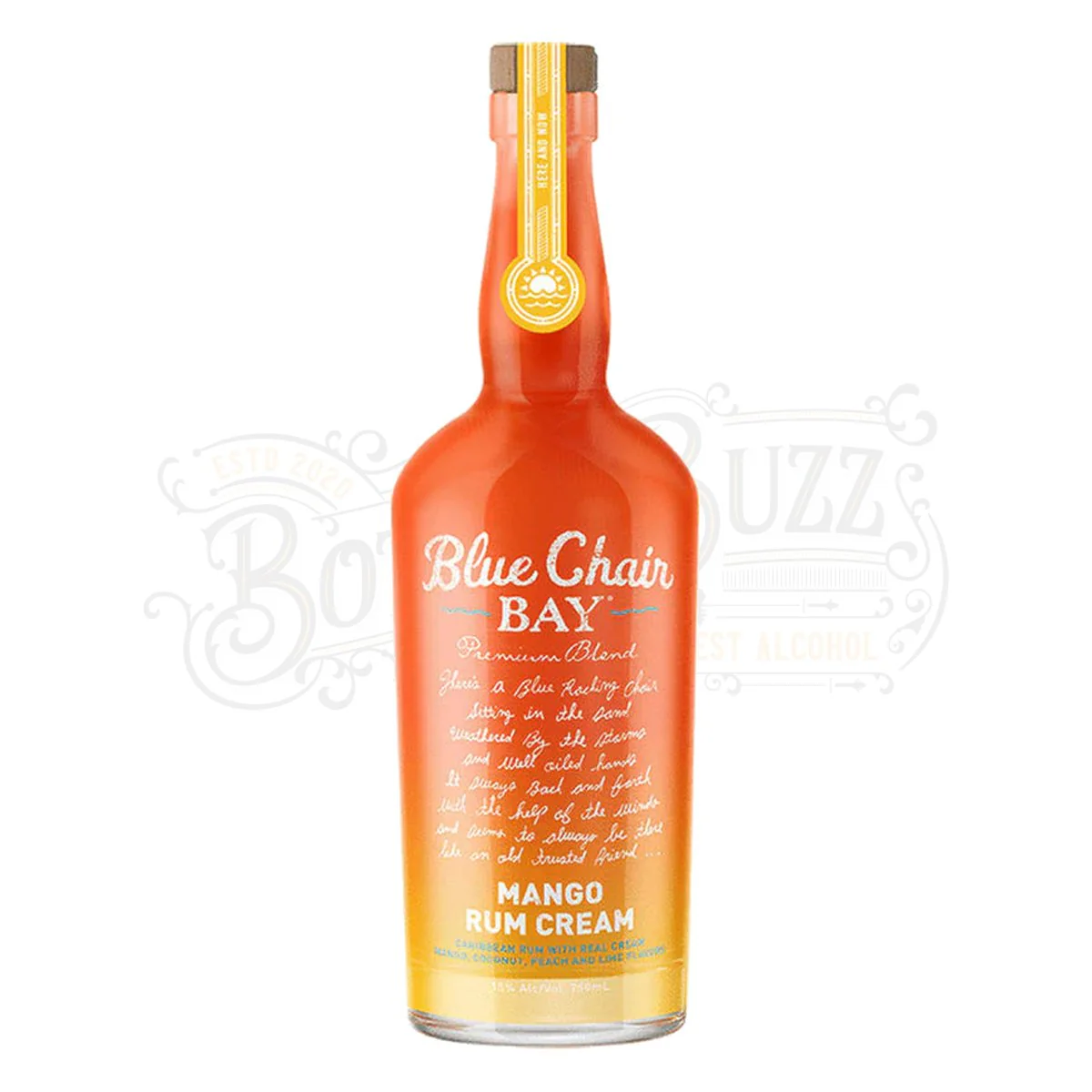 Blue Chair Bay Mango Rum Cream Disco bottle