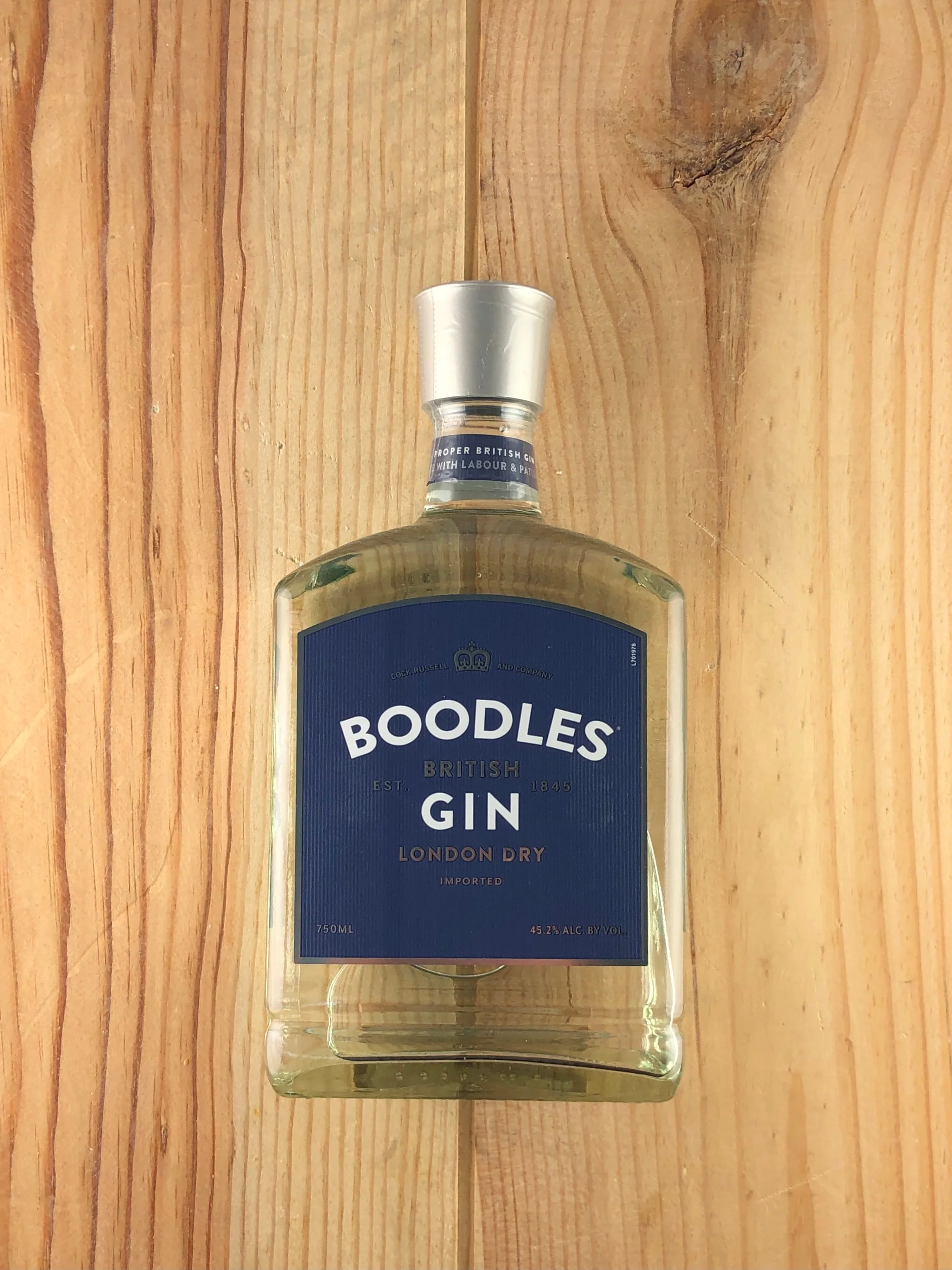 Boodles British Gin London Dry bottle