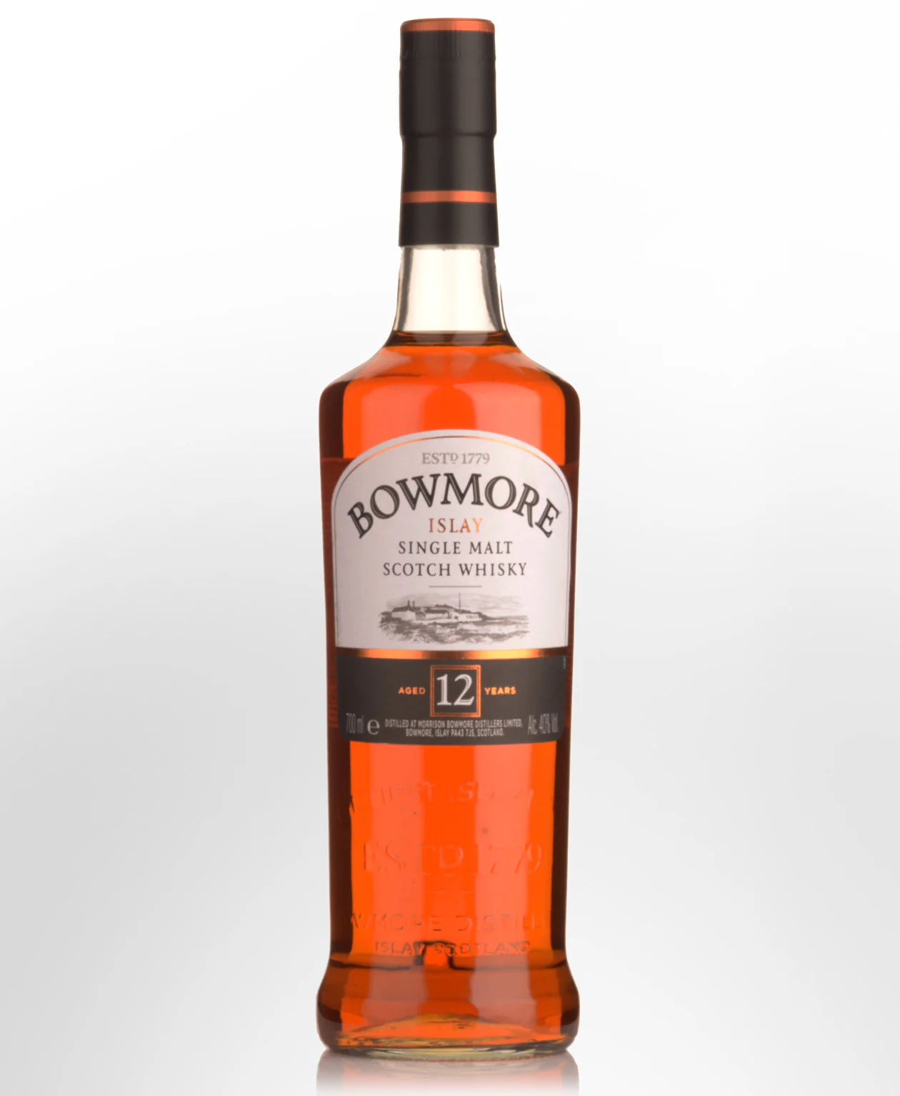 Bowmore Scotch 12Yr bottle
