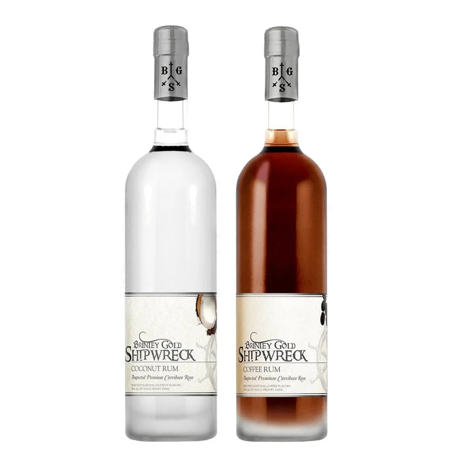 Brinley Shipwreck Coconut Rum Disco bottle