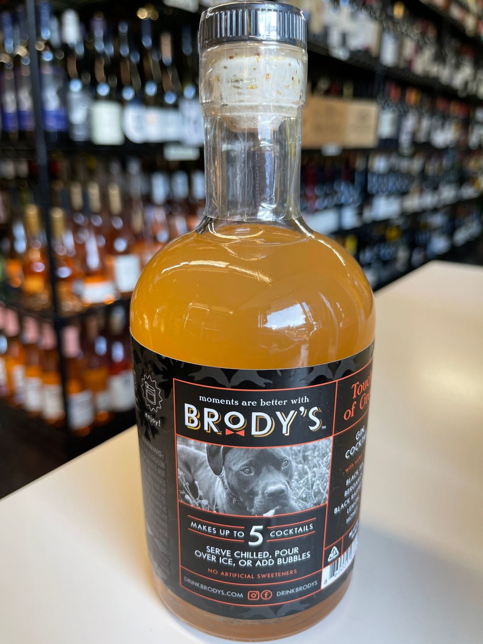 Brodys Craft Cocktails Touch Of Grey Gin bottle