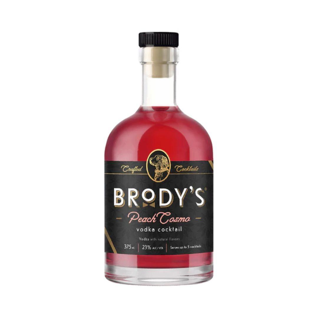 Brodys Peach Cosmo Vodka Cocktail bottle