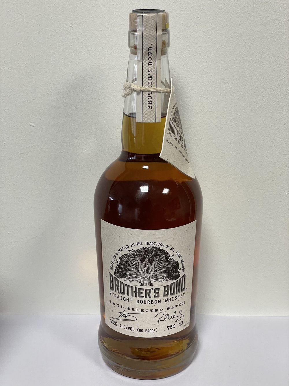 Brothers Bond Straight Bourbon Whiskey bottle