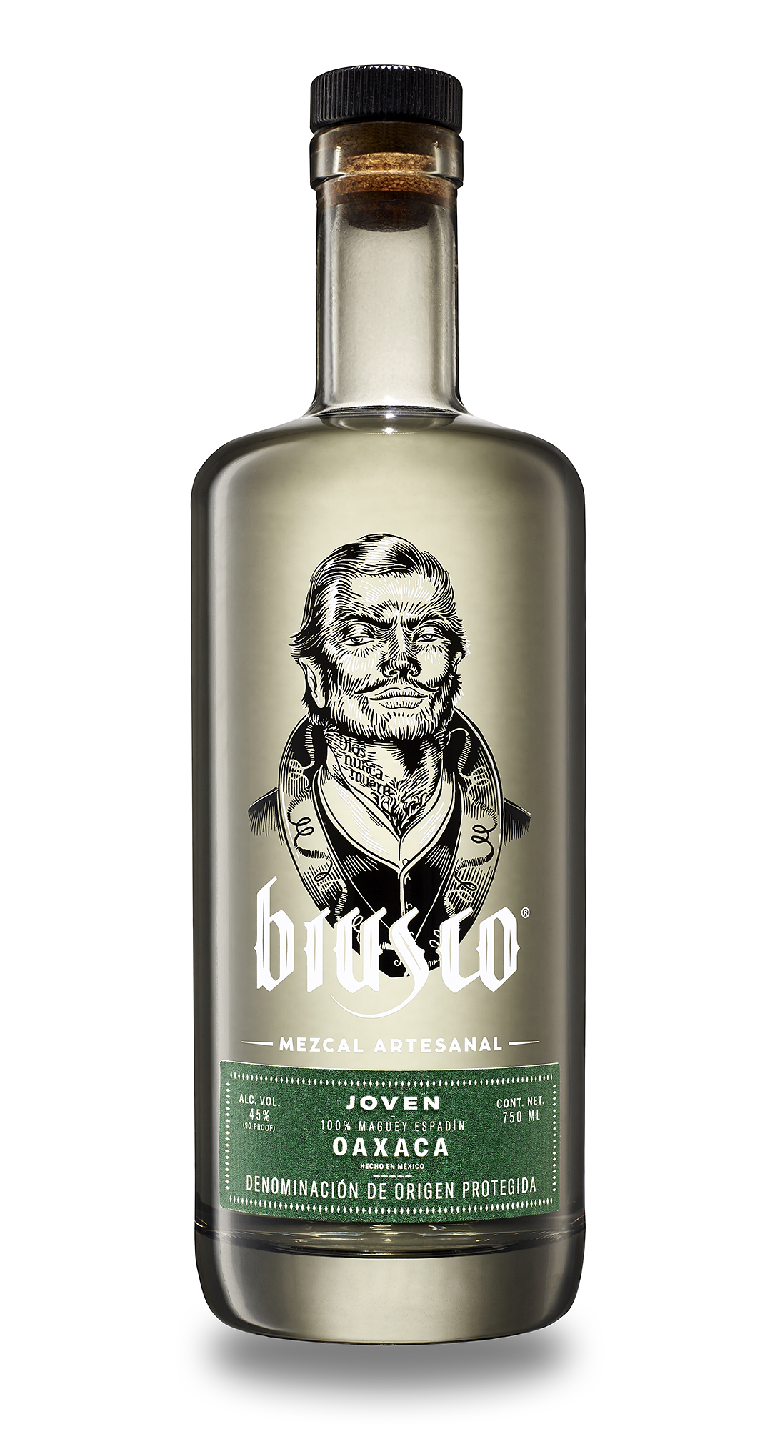 Brusco Aresanal Mezcal bottle