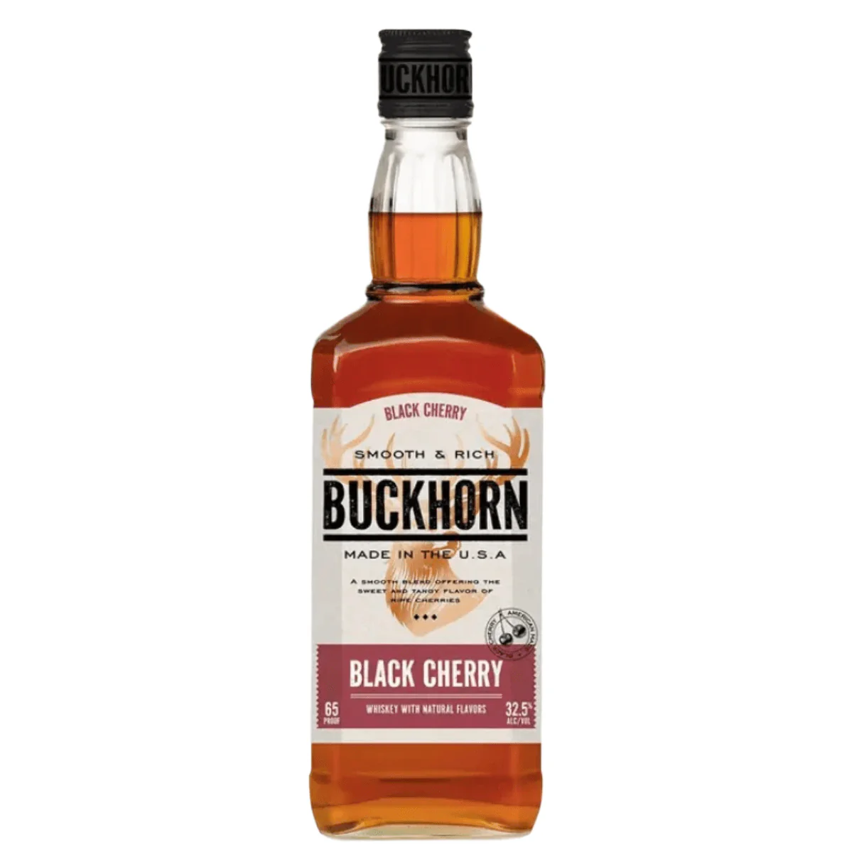 Buckhorn Black Cherry Whiskey bottle