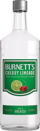 Burnetts Cherry Limeade Disco bottle