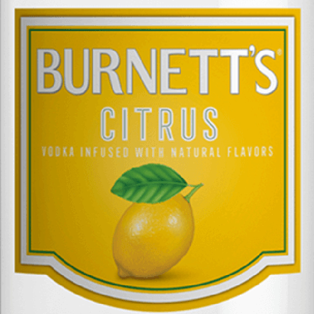 Burnetts Lime Vodka bottle