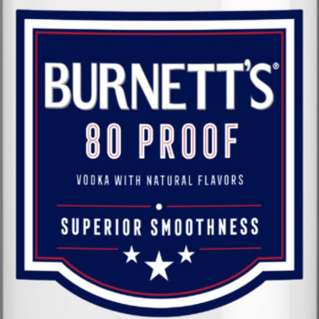 Burnetts Vodka 100Prf bottle