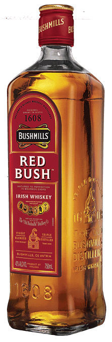 Bushmills Red Bush Irish Whiskey bottle