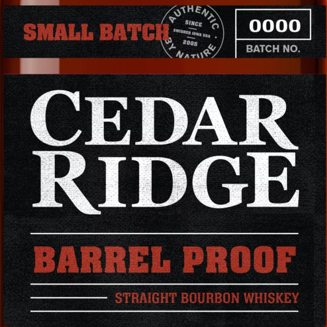 Cedar Ridge Private Cask Iowa Bourbon Selection Barrel Buy bottle