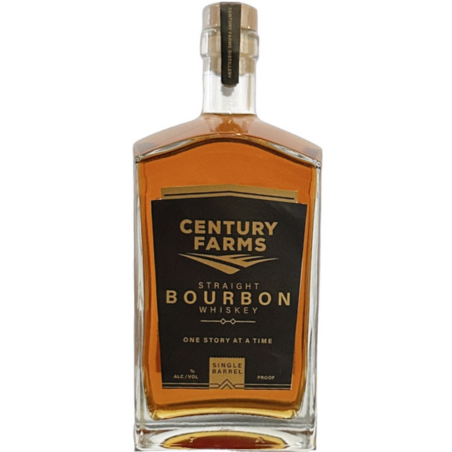 Century Farms Single Barrel Straight Bourbon Whiskey bottle
