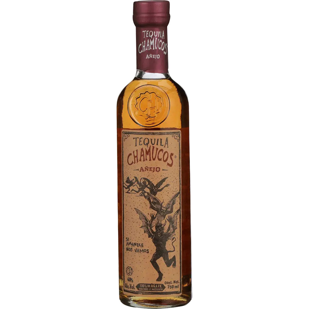 Chamucos Tequila Anejo bottle