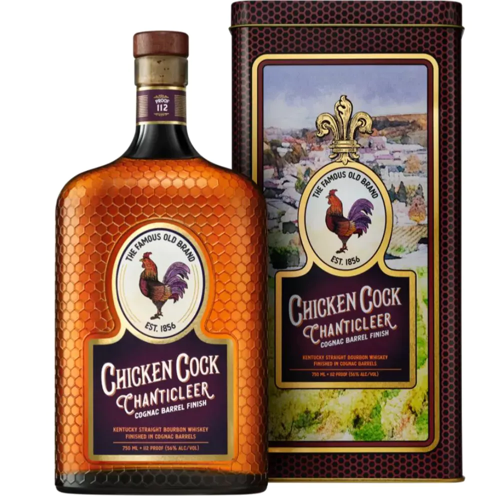 Chicken Cock Chanticleer Cognac Finish Bourbon bottle