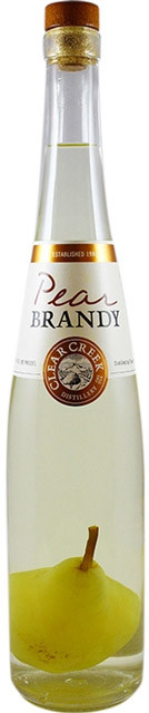 Clear Creek Pear Brandy Pear In Bottle Disco bottle