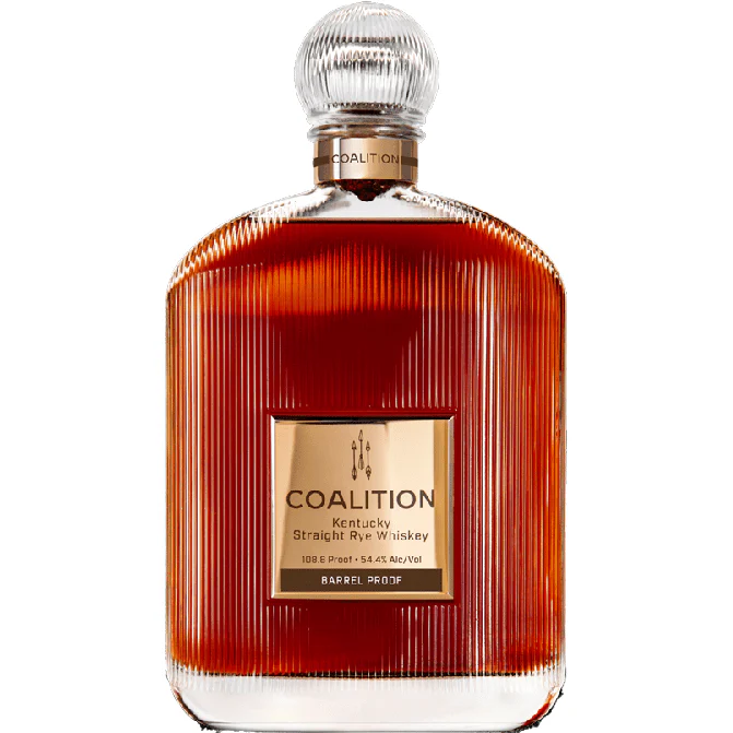 Coalition Kentucky Straight Rye Whiskey Barrel Proof Disco bottle