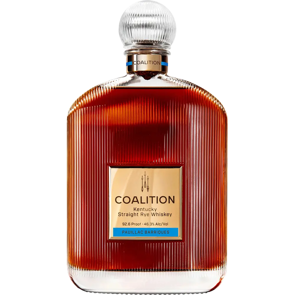 Coalition Ky Straight Rye Whiskey Pauillac Barriques Disco bottle