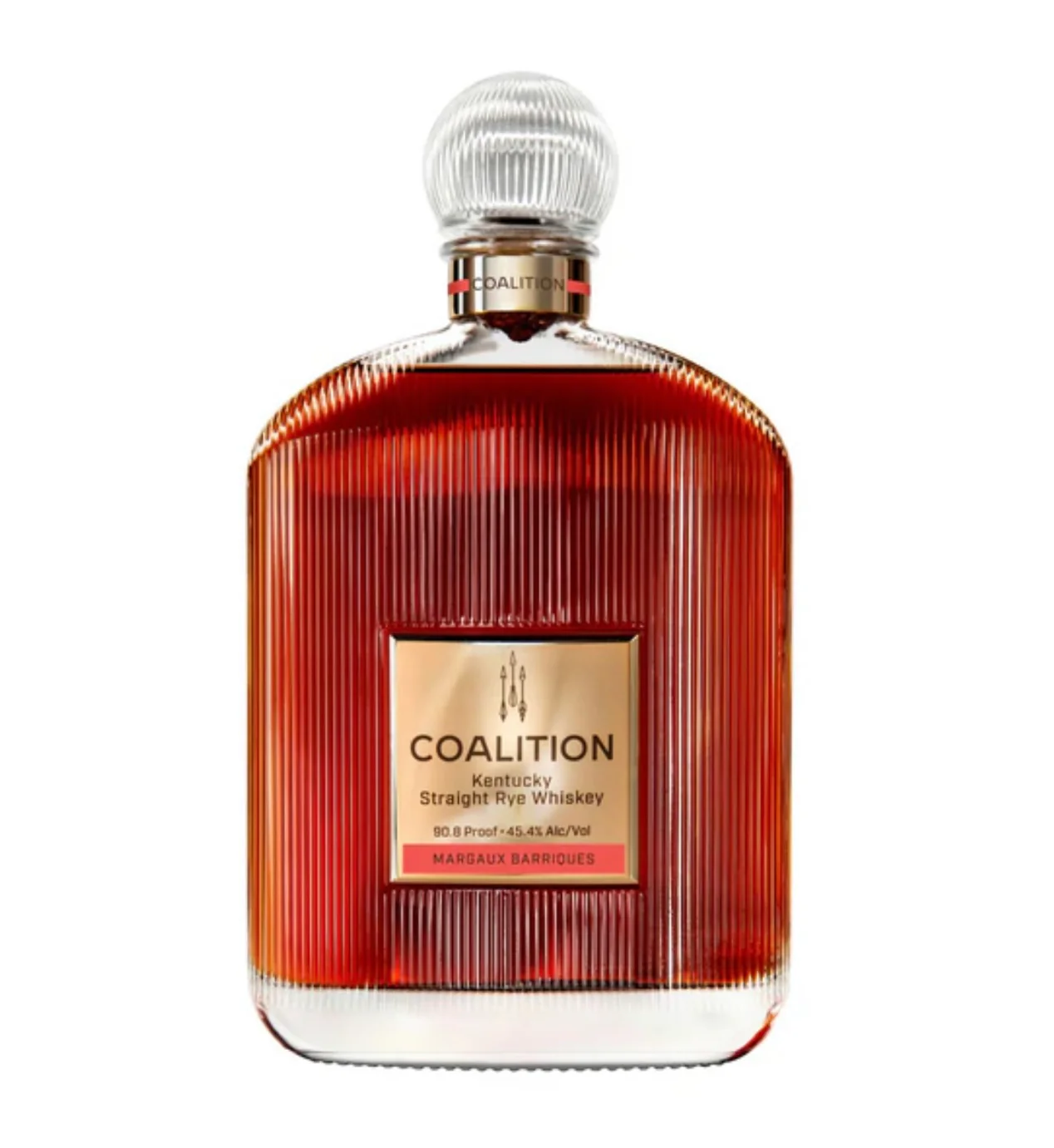 Coalition Straight Rye Whiskey Margaux Barriques bottle