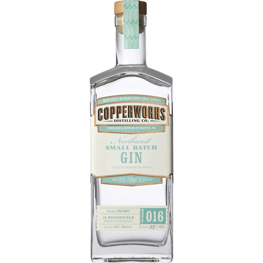 Copperworks Small Batch Gin bottle