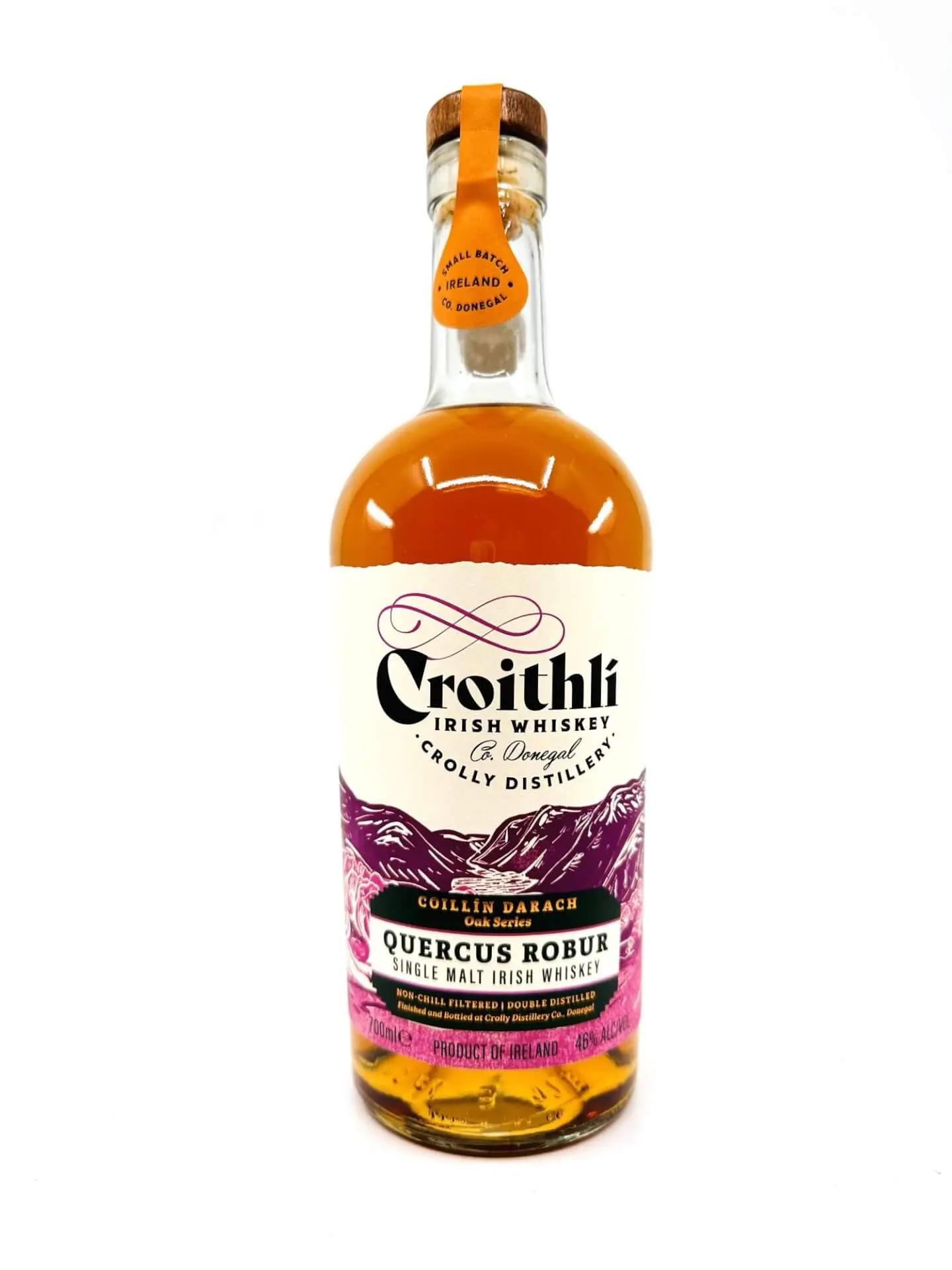 Croithli Quercus Robur Single Malt Irish Whiskey bottle