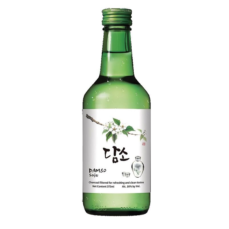 Damso Honey Lemon Soju bottle