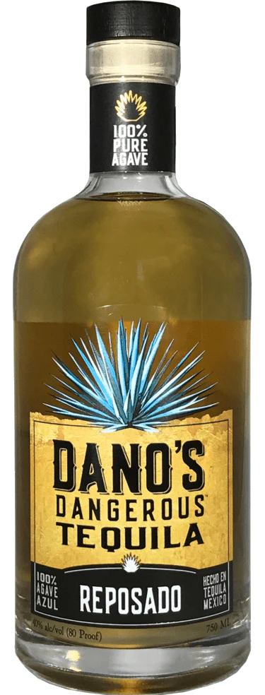 Danos Dangerous Anejo Tequila bottle