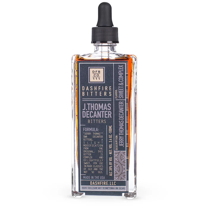 Dashfire J. Thomas Decanter Bitters Disco bottle